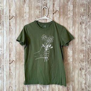 MARS Womens Tee Green size S